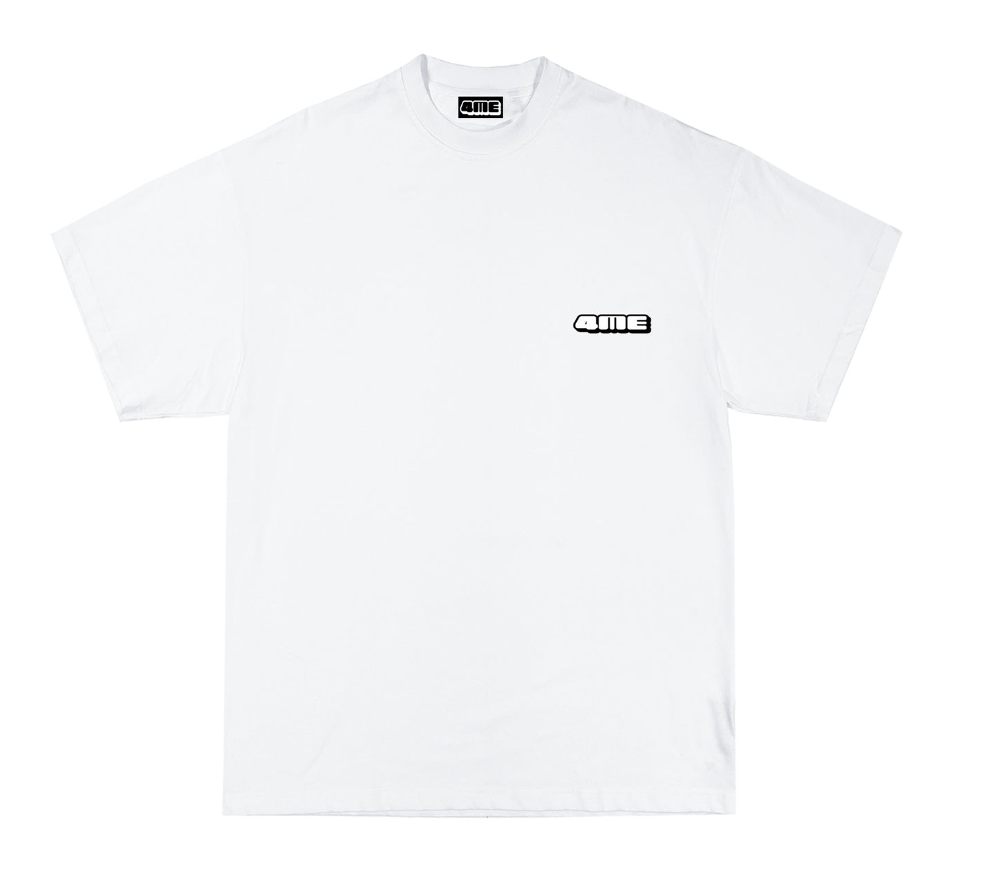 4ME CLOTHINGBRAND OVERSIZED WHITE AND PINK UNISEX SHIRT